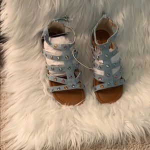 Blue sandals for girl